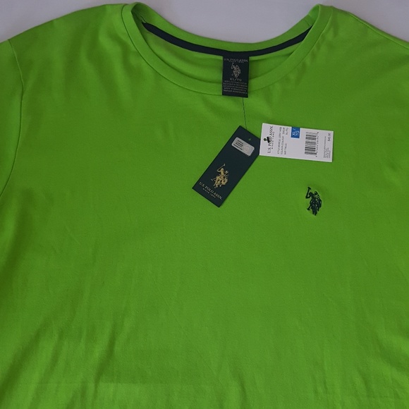 NWT US Polo Assn. Long Sleeve Green Tshirt Sports - Picture 3 of 6